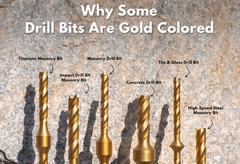 Why Some Drill Bits Are Gold Colored Why Some Drill Bits Are Gold Colored